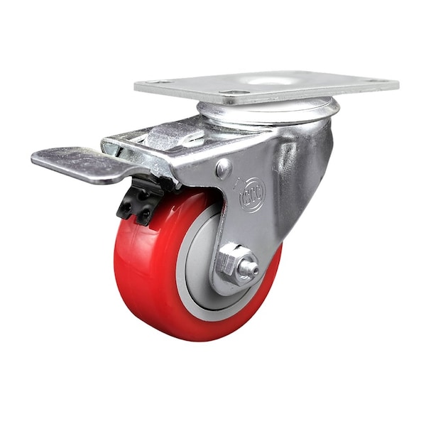 Baker's Mark 176BINCSTSW Replacement Caster with Brakes